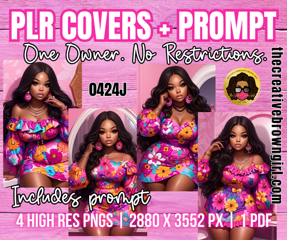 PLR (Private Label Rights) DFY JOURNAL COVERS + PROMPT | 0424J