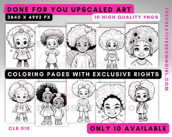 CLR010 | PLR (Private Label Rights) Done For You Coloring Pages (LIMITED QUANTITY)
