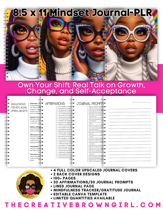 Own Your Shift: Real Talk on Growth, Change, and Self-Acceptance | PLR (Private Label Rights) Done For You Journal