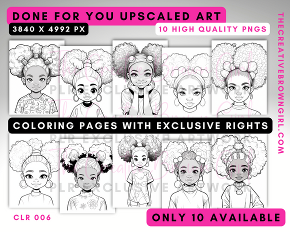 CLR006 | PLR (Private Label Rights) Done For You Coloring Pages (LIMITED QUANTITY)