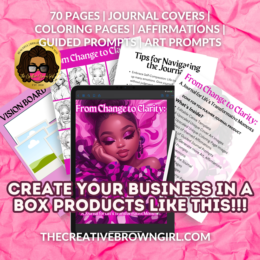 CANVA TEMPLATE | PLR PLUS DFY MEGA JOURNAL/COLORING PAGE BIZ IN A BOX