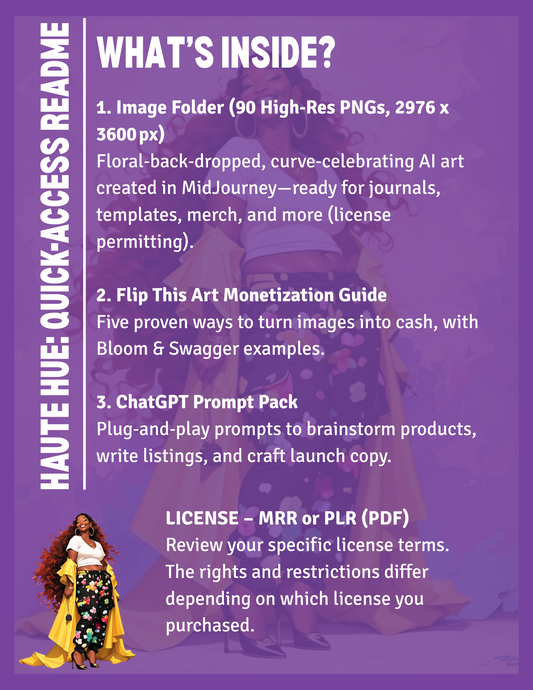 BLOOM & SWAGGER : THE COLLECTION | 90 High‑Res PNG Images • 2976 × 3600 px