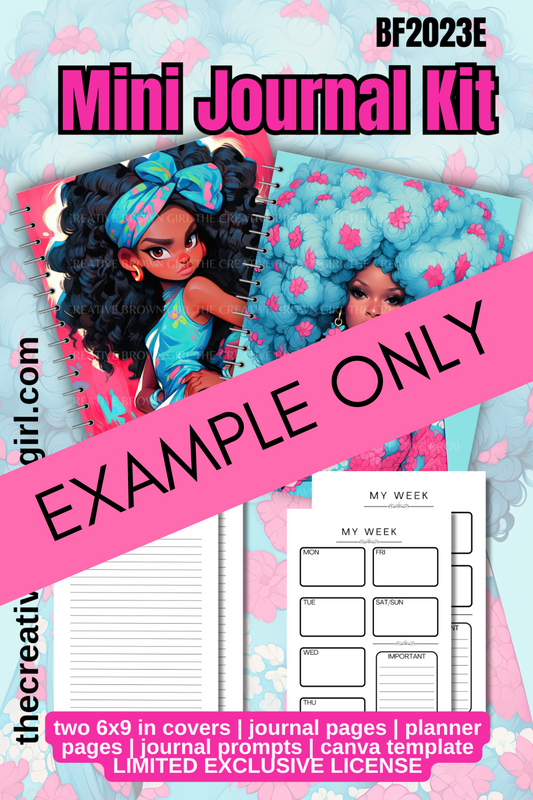 CANVA TEMPLATE | DFY MINI JOURNAL KIT | DRAG AND DROP DIGITAL PRODUCT