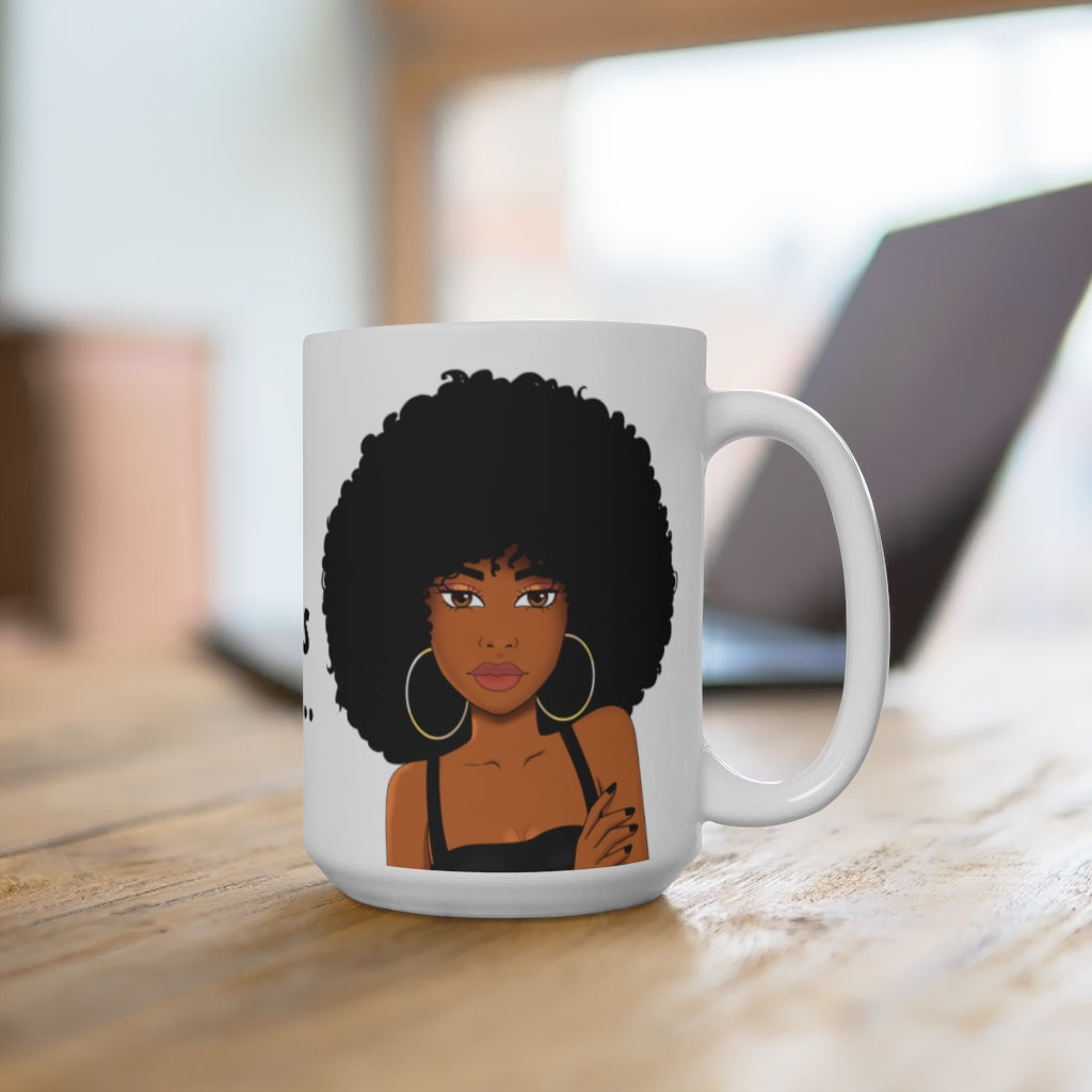 ALL BLACK EVERYTHING MUG - WHITE