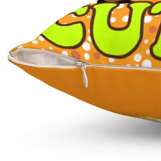AFRO PUFFS CUTIE PILLOW ORANGE