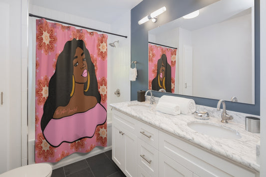SERAPHINA BLUSH PRINT Shower Curtain