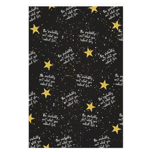 Not What You Asked For Starry Wrapping Paper