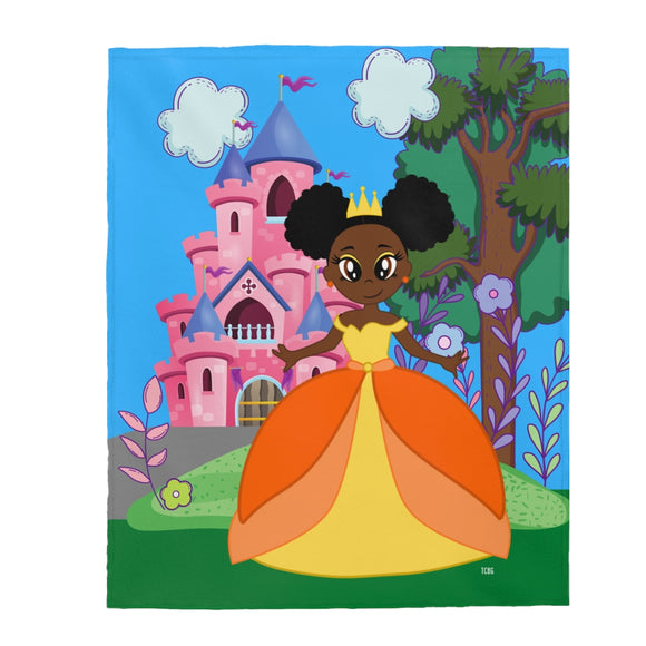 The Chocolate Princess COCOA Plush Blanket