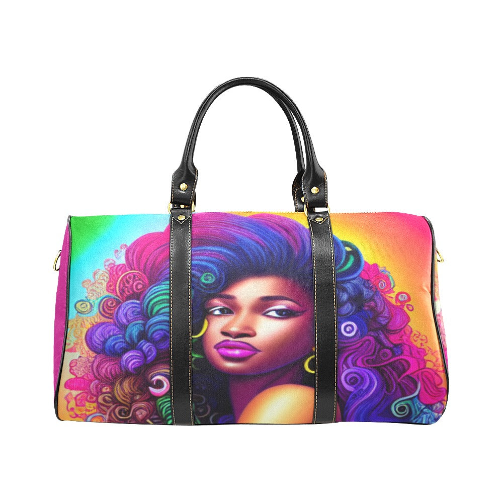 PBF Rainbow Curls TRAVEL DUFFLE