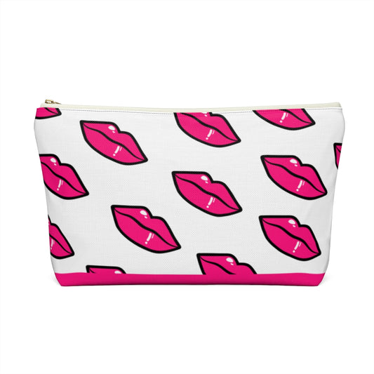PINK LIPSTICK Accessory Pouch w T-bottom