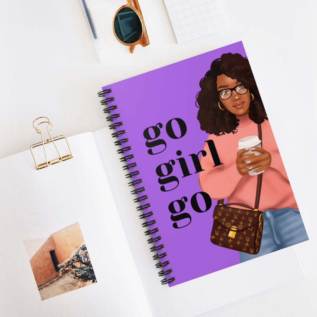 GO GIRL GO Spiral Notebook