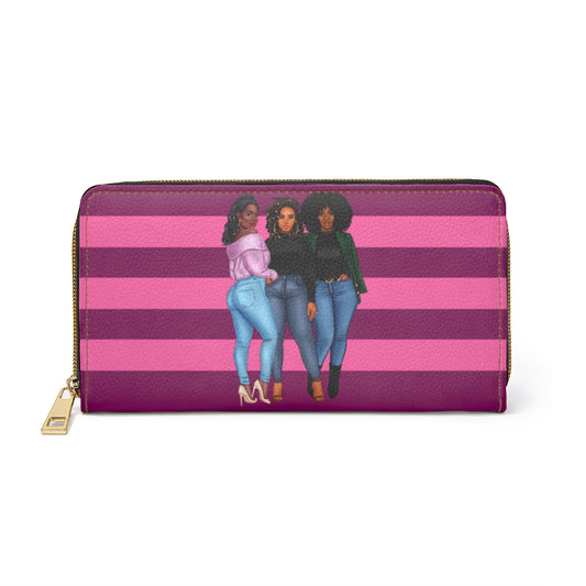 Three Amigas Zipper Wallet