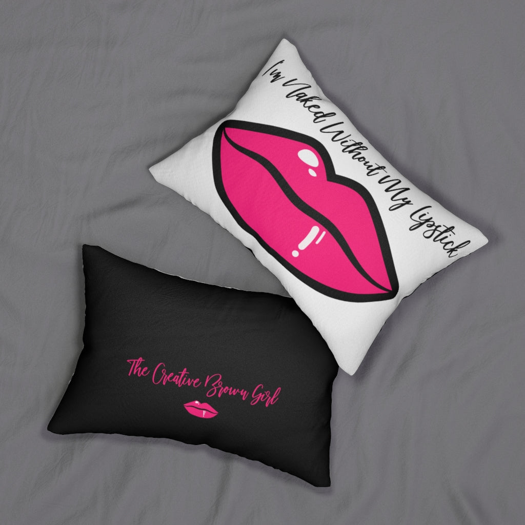 PINK LIPSTICK Lumbar Pillow