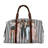 BOSSED UP STRIPES Large Classic Travel Duffle