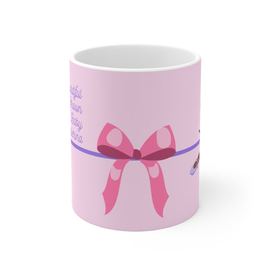 BROWN BALLERINA KIDS MUG