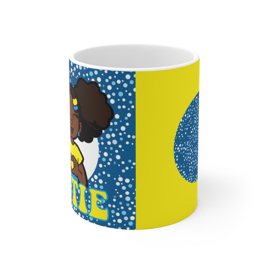 CUTIE KIDS MUG BLUE/YELLOW