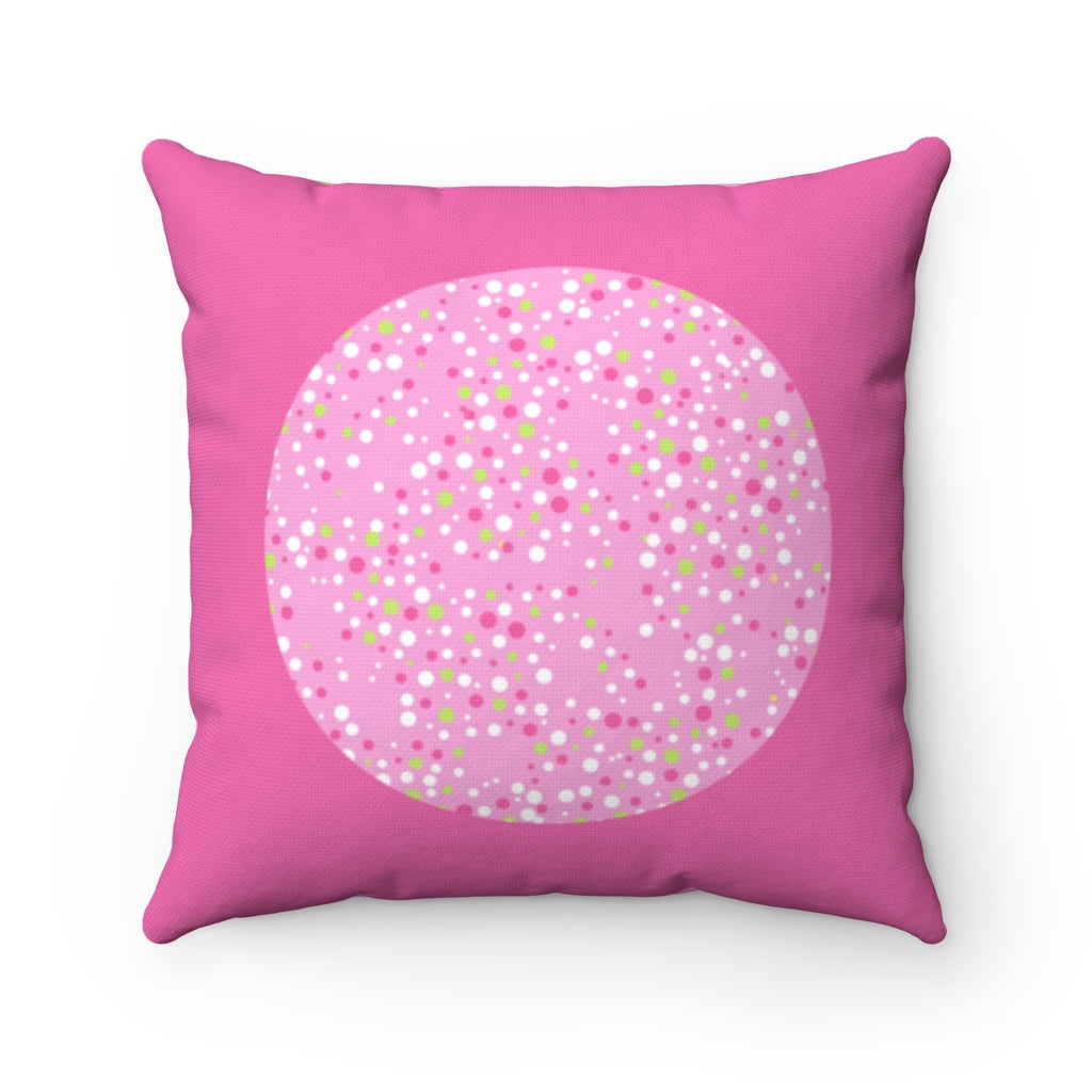 AFRO PUFFS CUTIE PILLOW PINK