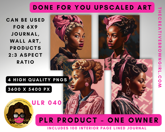 PLR (Private Label Rights) Done For You UPSCALED ART | ULR-040
