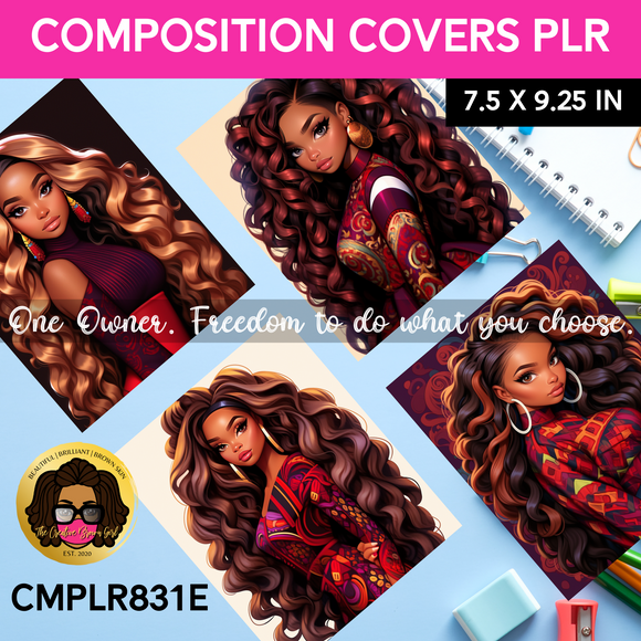 COMPOSITION NOTEBOOK COVER PLR (Private Label Rights) Done For You | CMPLR0831E