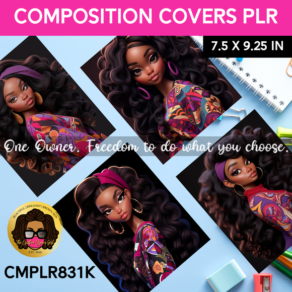 COMPOSITION NOTEBOOK COVER PLR (Private Label Rights) Done For You | CMPLR0831K