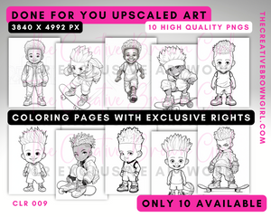 CLR009 | PLR (Private Label Rights) Done For You Coloring Pages (LIMITED QUANTITY)