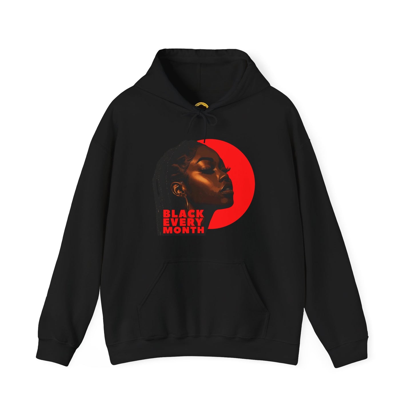 Graphic Hoodie - 'Black Every Month' Culture Rep Hooded Sweatshirt