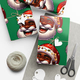 Jolly Santa Gift Wrap Papers (white beard)