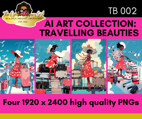 AI ART COLLECTION: TRAVELLING BEAUTIES 002