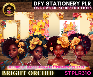 FLORAL 02 | PLR (Private Label Rights)  STATIONERY BUSINESS DFY | STPLR310