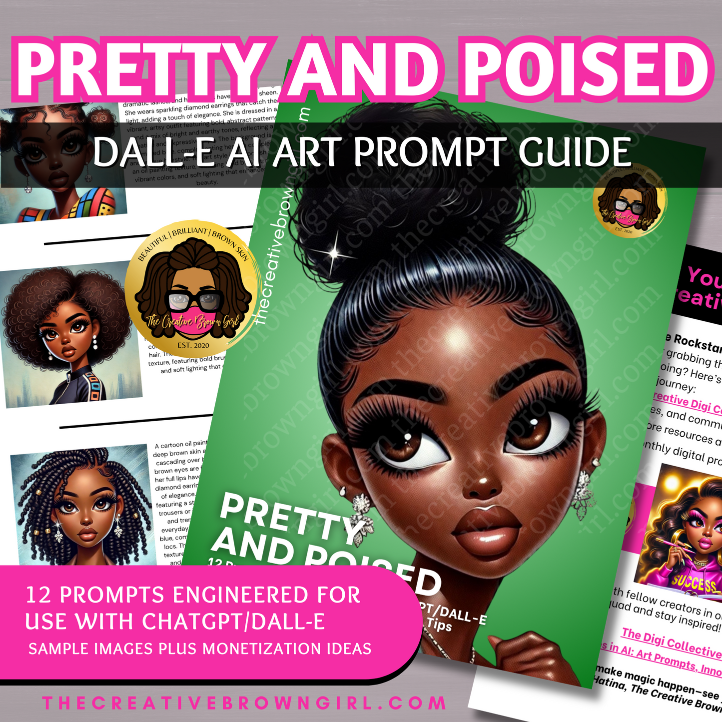 DALL-E AI Art Prompt Guide - Pretty and Poised | 12 Prompts