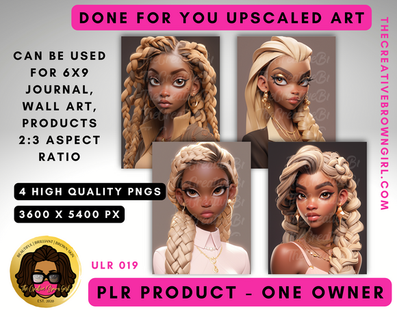PLR (Private Label Rights) Done For You UPSCALED ART | ULR-019
