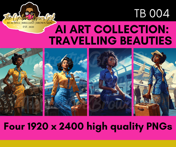 AI ART COLLECTION: TRAVELLING BEAUTIES 004