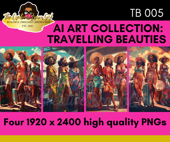 AI ART COLLECTION: TRAVELLING BEAUTIES 005