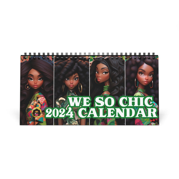 We So Chic 2024 Desktop Calendar