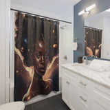 IN HER OWN GALAXY Shower Curtain