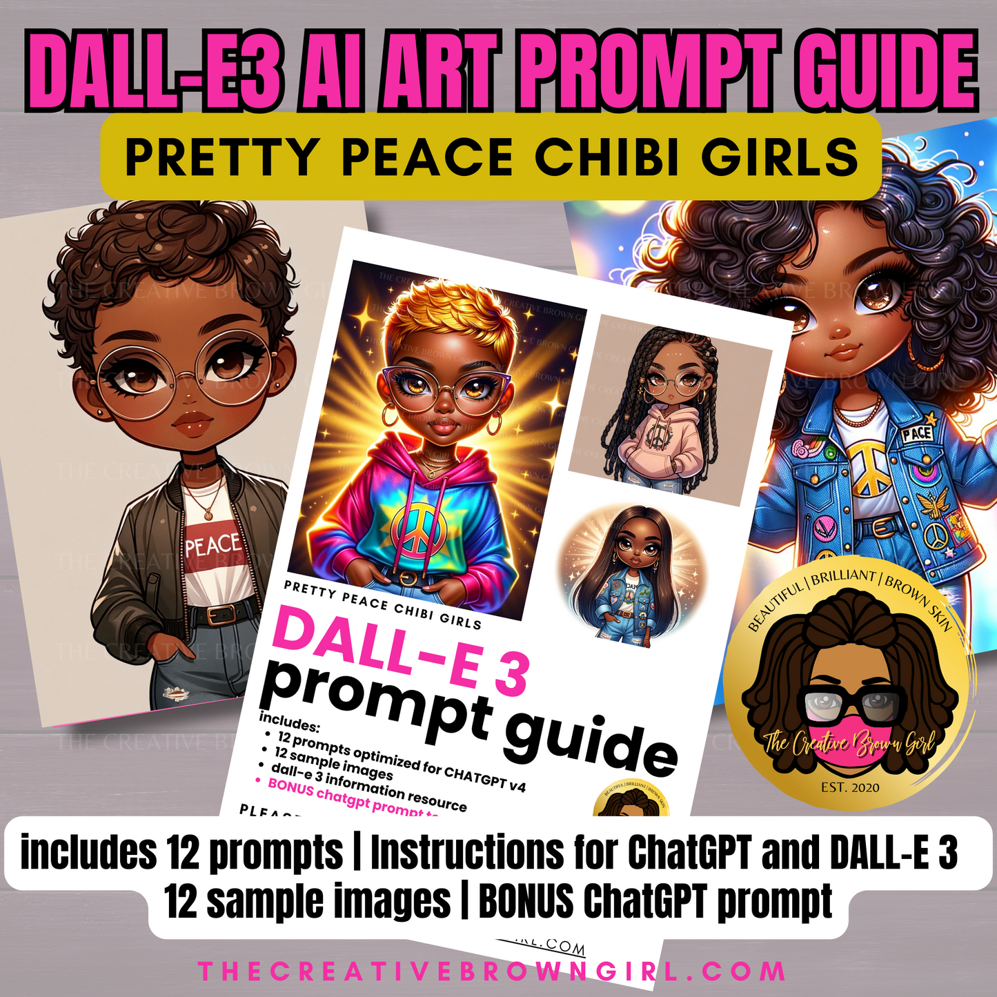 ChatGPT + DALL-E Prompt Guide - PRETTY PEACE CHIBIS