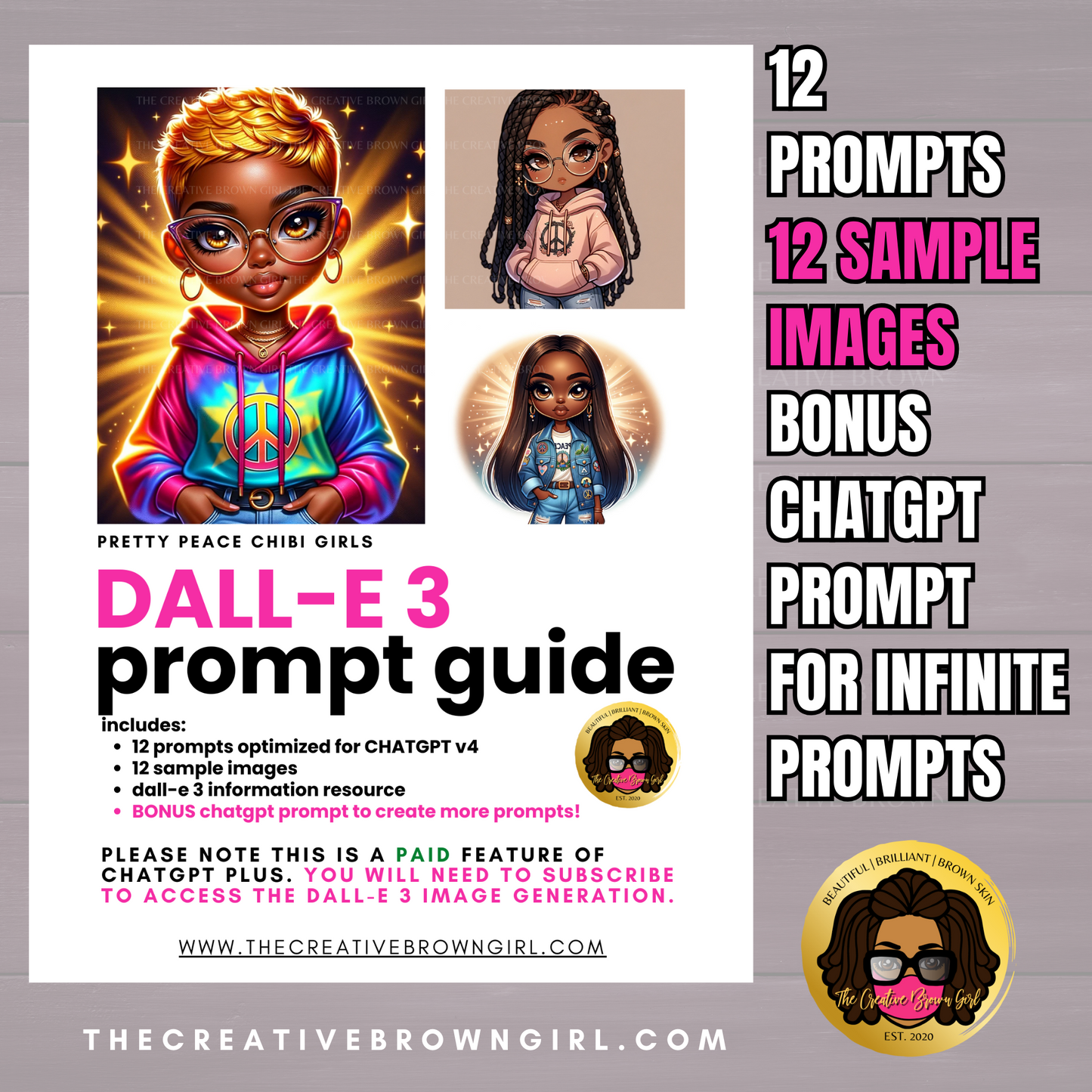 ChatGPT + DALL-E Prompt Guide - PRETTY PEACE CHIBIS