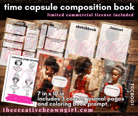 TIME COMPOSITION BOOK EXCLUSIVE COMMERCIAL RIGHTS Done For Y – The Creative Brown Girl Shop
