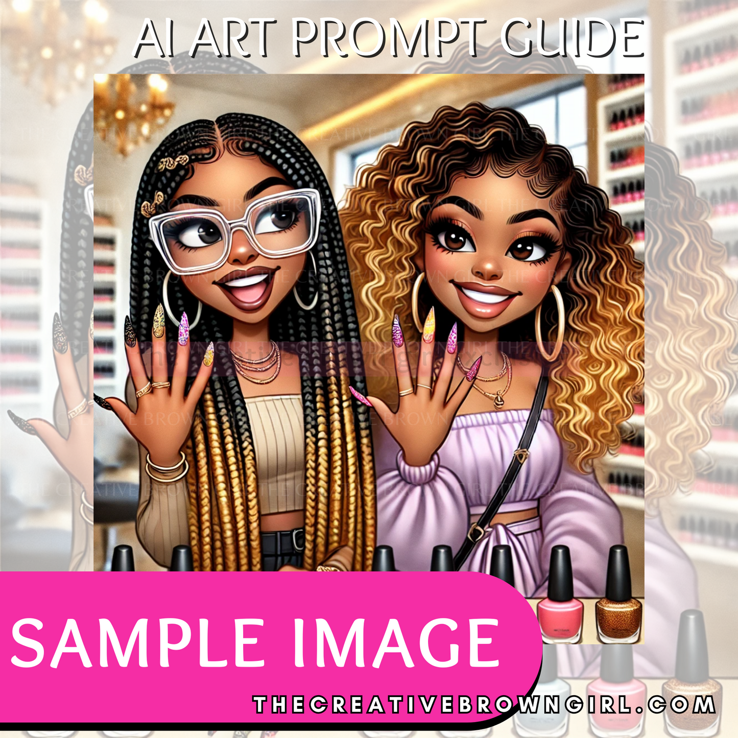 DALL-E AI Art Prompt Guide - SISTERFRIENDS | 12 Hyperlinked Prompts and Bonus Prompt Ideas