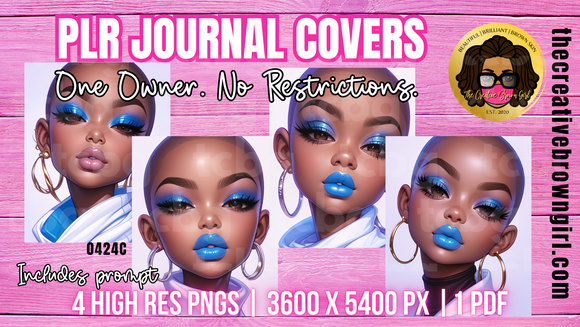 PLR (Private Label Rights) DFY JOURNAL COVERS + PROMPT | 0424C