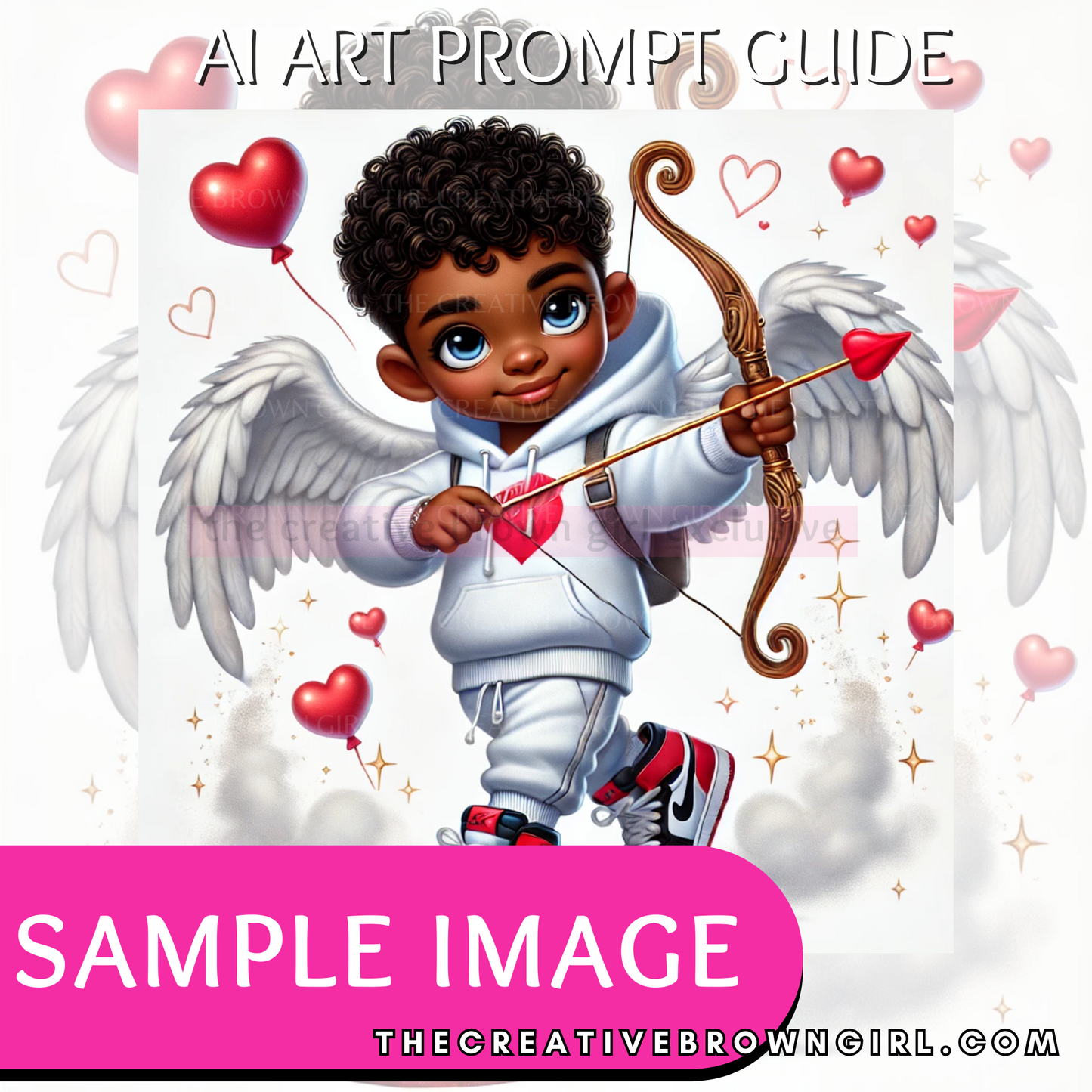 DALL-E AI Art Prompt Guide - TOTALLY CUPID | 12 Hyperlinked Prompts