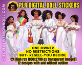 DOLL-010 | PLR (Private Label Rights) Done For You CLIPART DIGITAL DOLLS BUNDLE