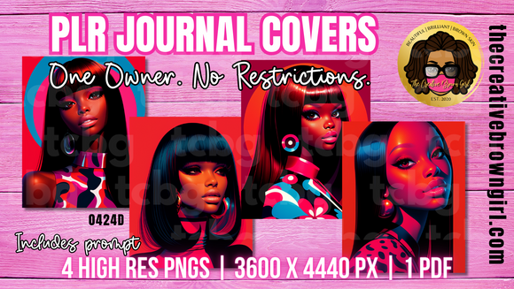 PLR (Private Label Rights) DFY JOURNAL COVERS + PROMPT | 0424D