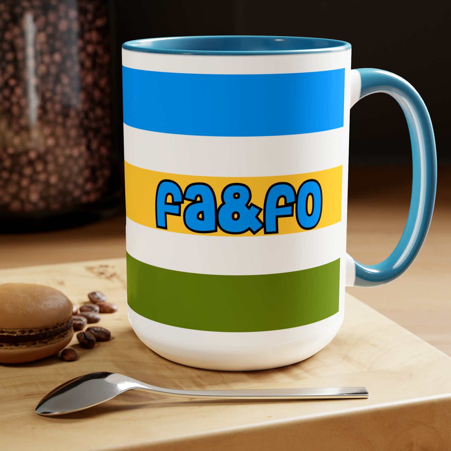 FAAFO 8/5/2023 Commemorative Two-Tone Coffee Mugs, 15oz