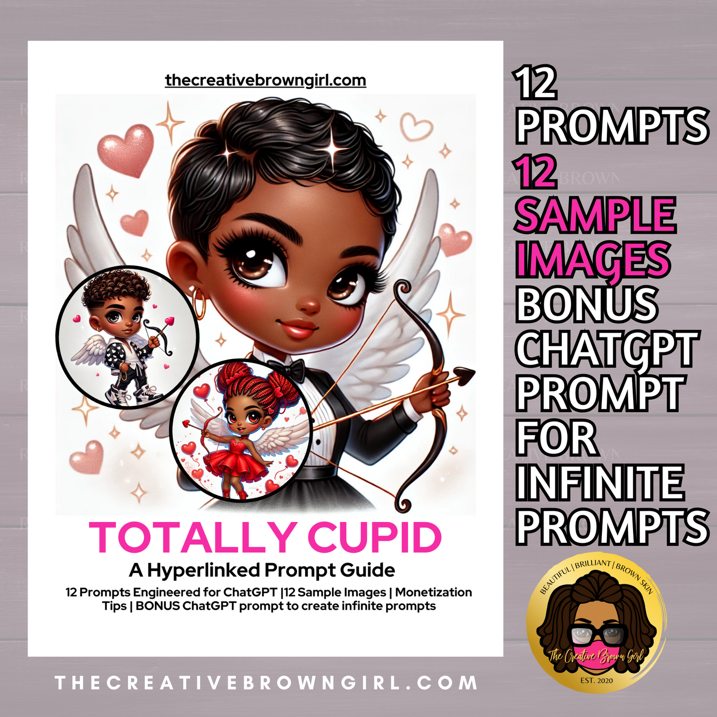 DALL-E AI Art Prompt Guide - TOTALLY CUPID | 12 Hyperlinked Prompts