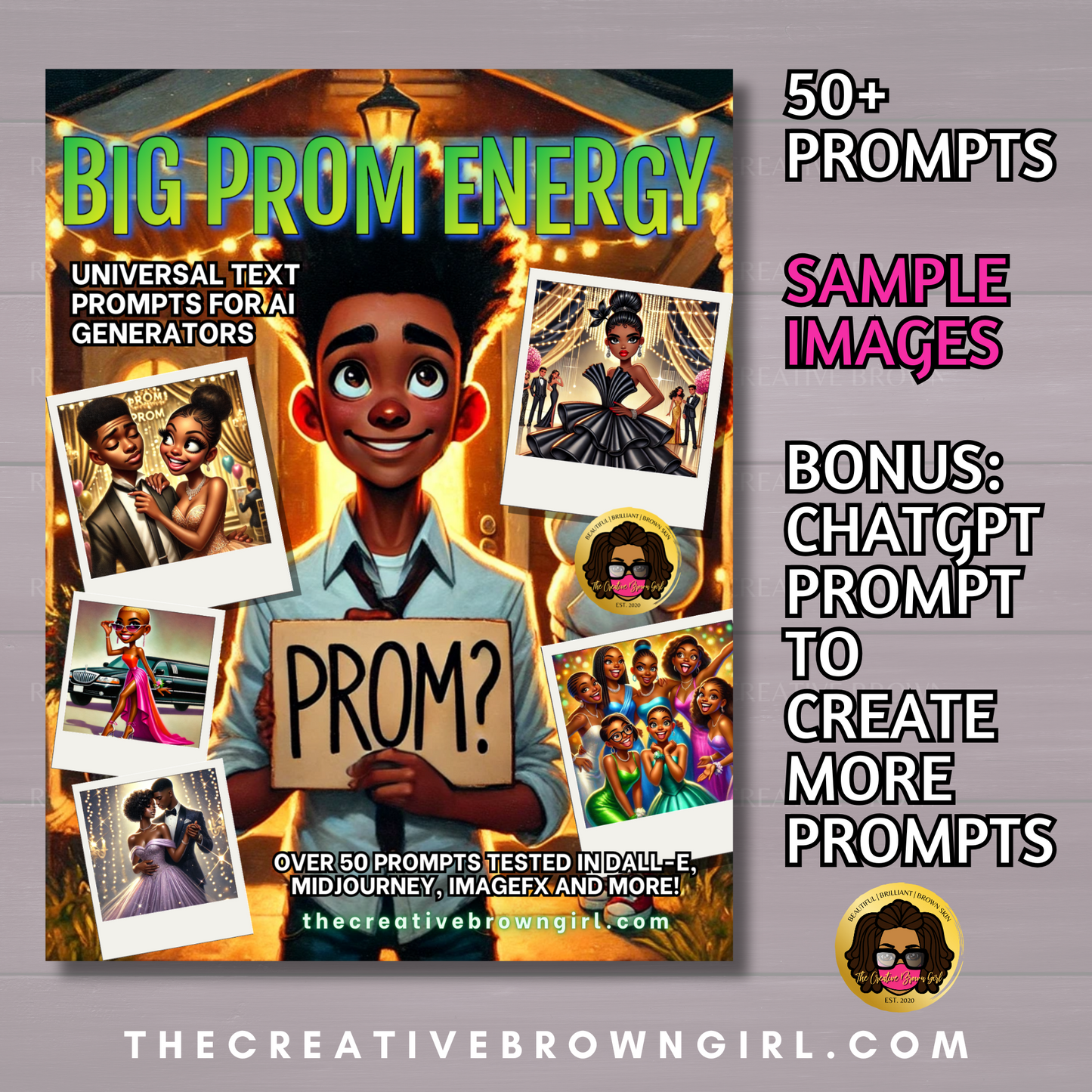 BIG PROM ENERGY | UNIVERSAL AI ART PROMPT GUIDE | 50+ PROMPTS