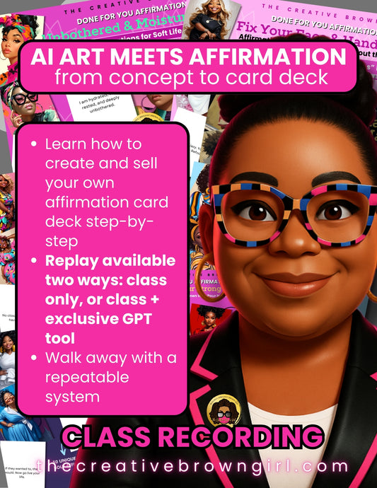 RECORDING AI ART MEETS AFFIRMATION : FROM CONCEPT TO CARD DECK