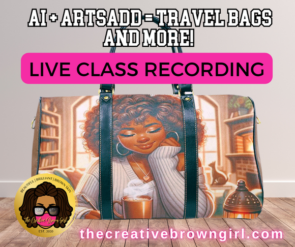 RECORDING: AI + ArtsAdd Print on Demand=Travel Bags and MORE!