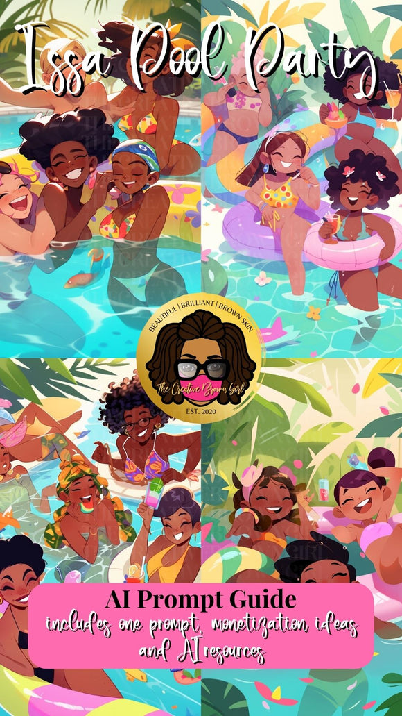 Midjourney Simple Prompt Guide - Issa Pool Party