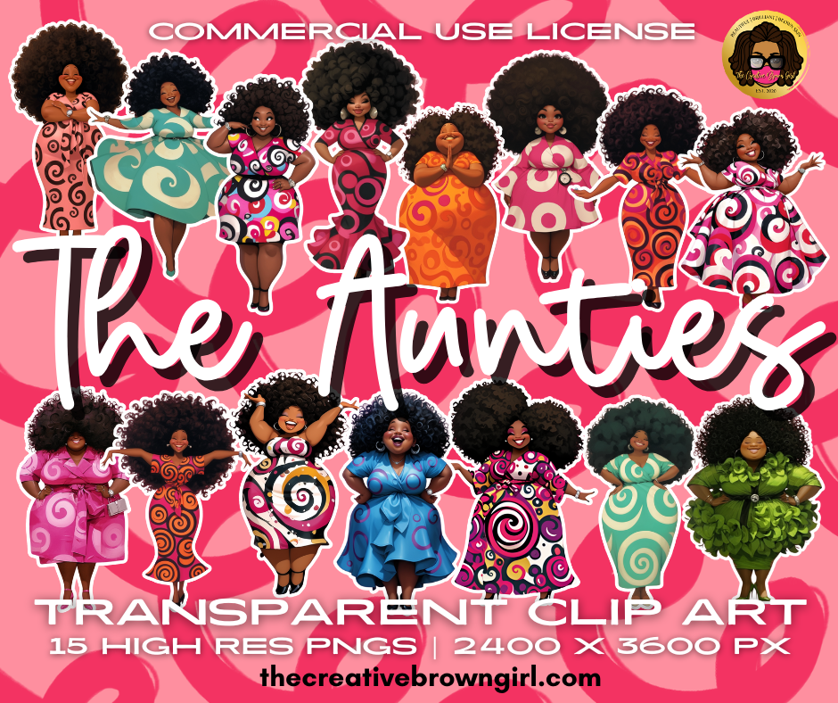 THE AUNTIES: JOYFUL EDITION | TRANSPARENT CLIPART